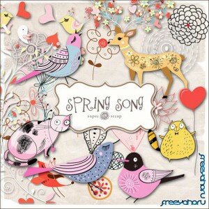 Scrap-kit - Spring Song Set