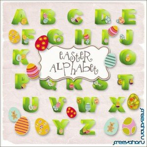 Scrap-kit - Easter Alphabet