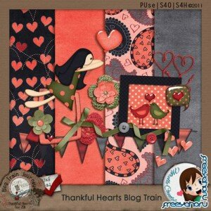 Scrap-set - Thankful Hearts #8