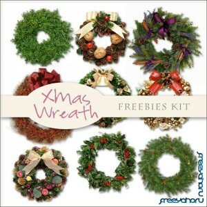 Scrap-kit - Christmas Wreaths #2