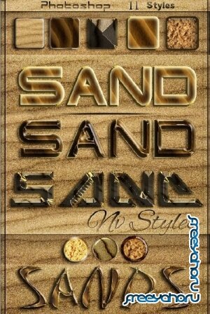 11 Песчаных стилей для Photoshop  