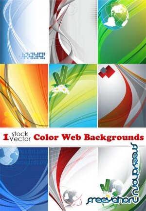 Color Web Backgrounds Vector