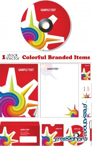 Colorful Branded Items Vector