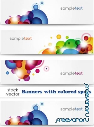   - Banners with colored spots