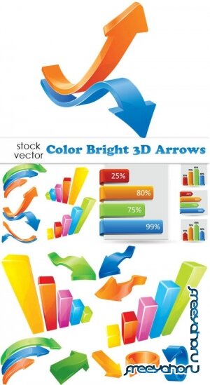   - Color Bright 3D Arrows