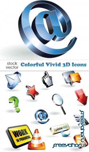   - Colorful Vivid 3D Icons