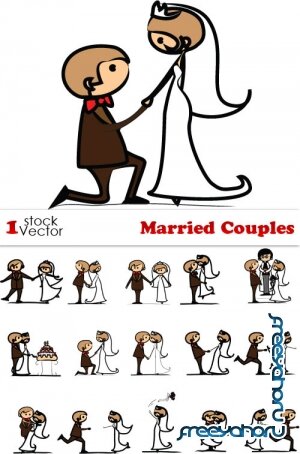 Married Couples Vector