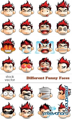   - Different Funny Faces