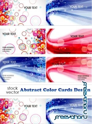   - Abstract Color Cards Design