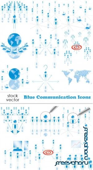   - Blue Communication Icons
