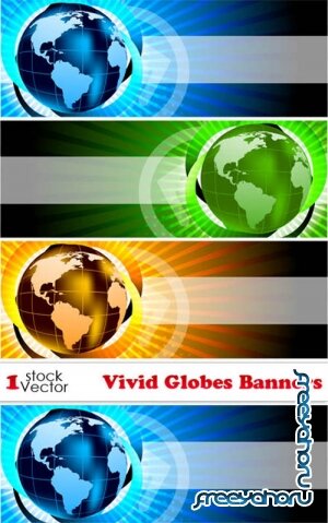 Vectors - Vivid Globes Banners