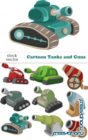   - Cartoon Tanks and Guns