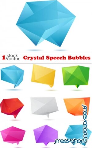 Vectors - Crystal Speech Bubbles