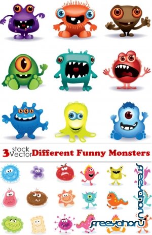Vectors - Different Funny Monsters