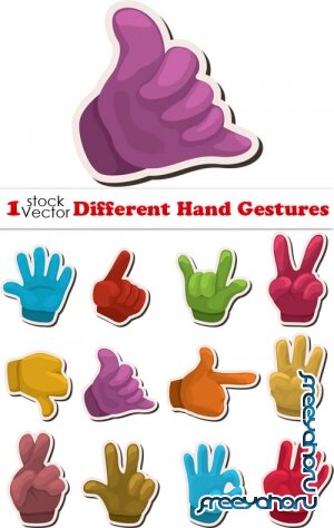 Vectors - Different Hand Gestures