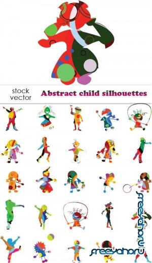   - Abstract child silhouettes