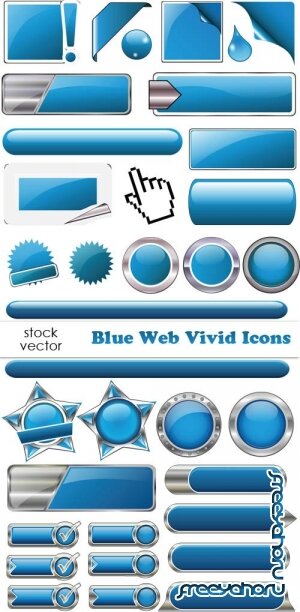   - Blue Web Vivid Icons