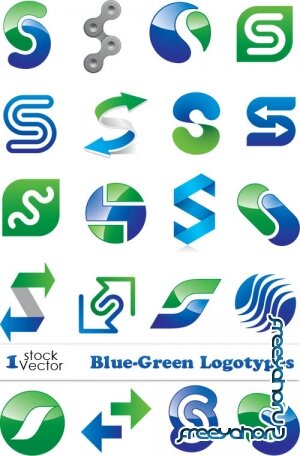 Vectors - Blue-Green Logotypes