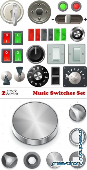 Vectors - Music Switches Set