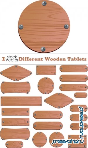 Vectors - Different Wooden Tablets