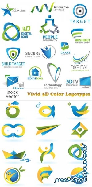   - Vivid 3D Color Logotypes