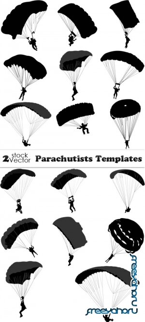 Vectors - Parachutists Templates