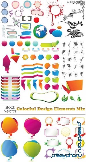   - Colorful Design Elements Mix