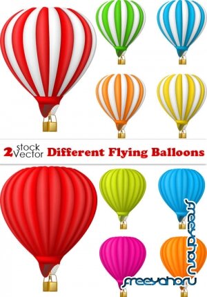 Vectors - Different Flying Balloons