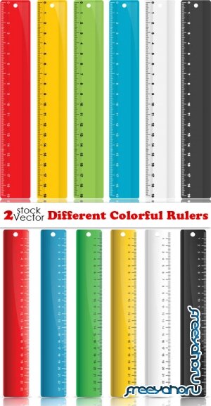 Vectors - Different Colorful Rulers