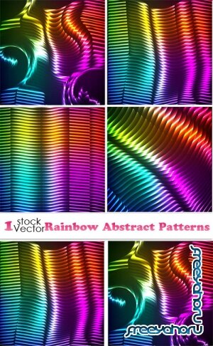 Vectors - Rainbow Abstract Patterns