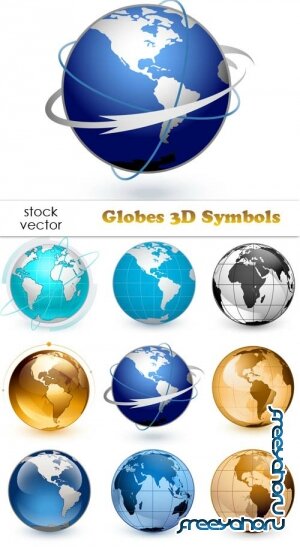   - Globes 3D Symbols