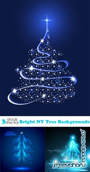 Vectors - Bright NY Tree Backgrounds