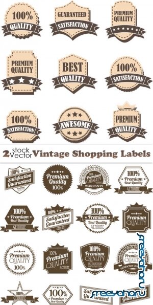 Vectors - Vintage Shopping Labels