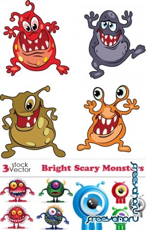 Vectors - Bright Scary Monsters