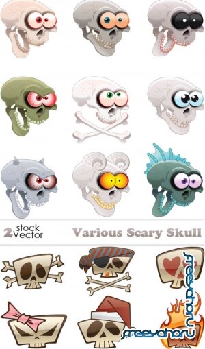 Vectors - Various Scary Skull