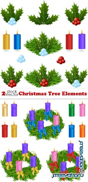 Vectors - Christmas Tree Elements