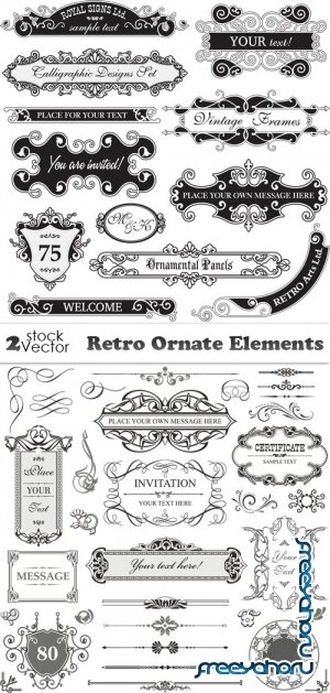 Vectors - Retro Ornate Elements