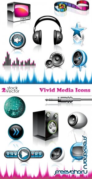 Vectors - Vivid Media Icons