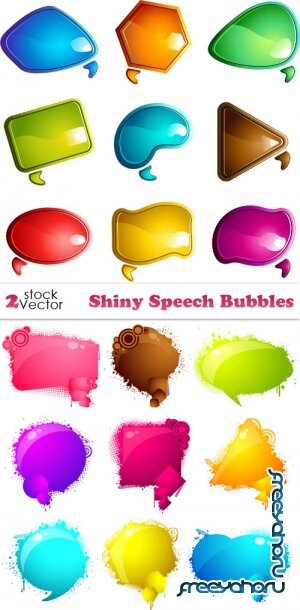 Vectors - Shiny Speech Bubbles