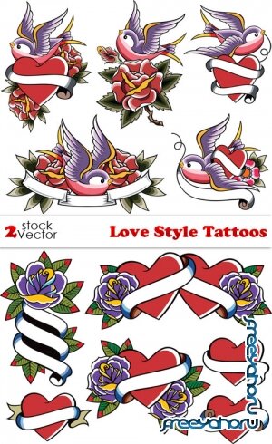Vectors - Love Style Tattoos