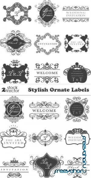 Vectors - Stylish Ornate Labels