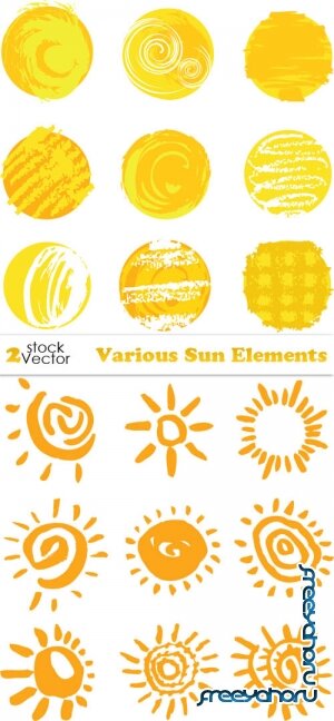 Vectors - Various Sun Elements