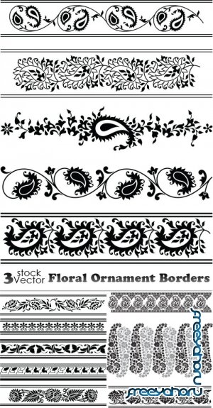 Vectors - Floral Ornament Borders