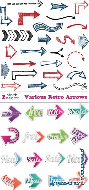 Vectors - Various Retro Arrows