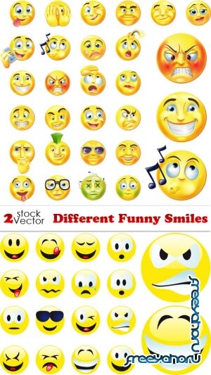 Vectors - Different Funny Smiles