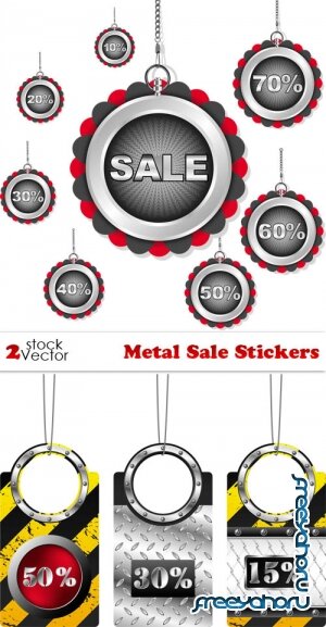 Vectors - Metal Sale Stickers