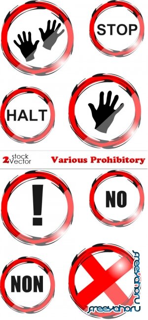 Vectors - Various Prohibitory