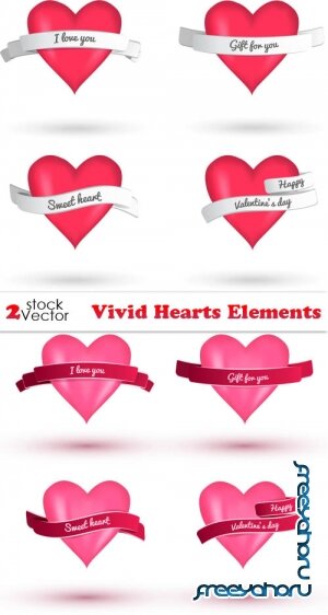 Vectors - Vivid Hearts Elements