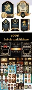Big Collection Vector Labels and Stickers