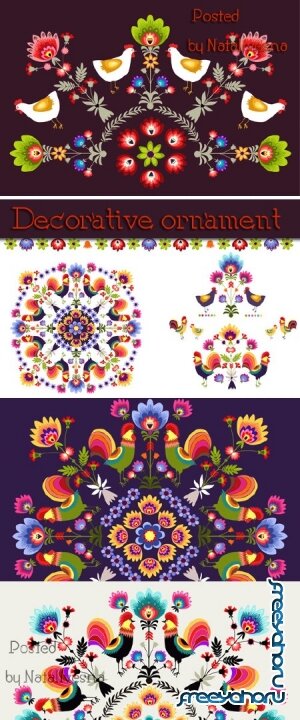       / Decorative ornament Flowers #2 in Vector